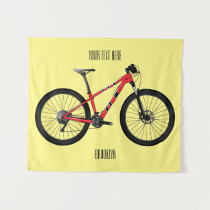 Tapiz Ilustracion personalizado de bicicletas