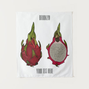 Tapiz Ilustracion personalizado de fruta dragón