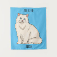 Ilustracion personalizado de gato persa