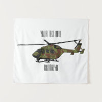 Ilustracion personalizado de helicópteros del ejér
