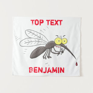 Tapiz Ilustracion personalizado de insectos de mosquitos
