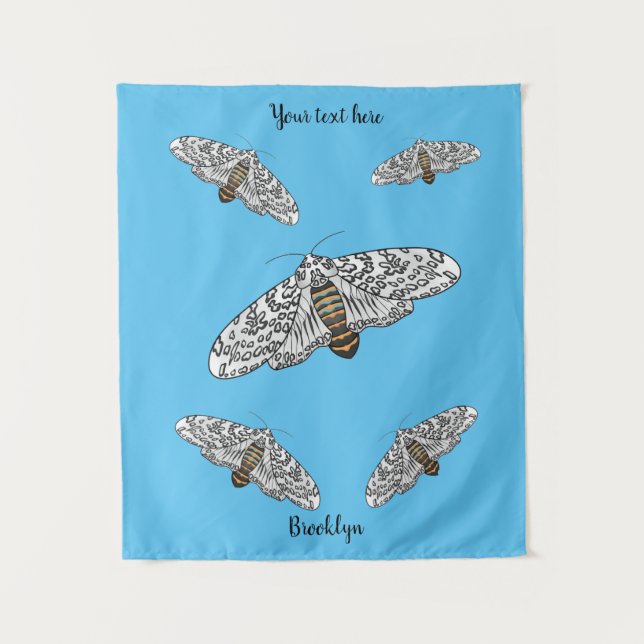 Tapiz Ilustracion personalizado de mariposa leopardo gig (Anverso)