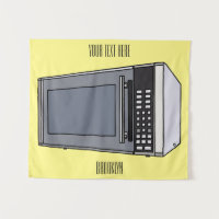 Ilustracion personalizado de microondas
