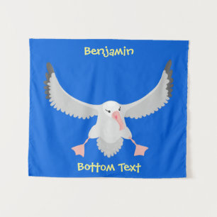Tapiz Ilustracion personalizado de pájaro de albatross