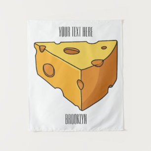 Tapiz Ilustracion personalizado de queso