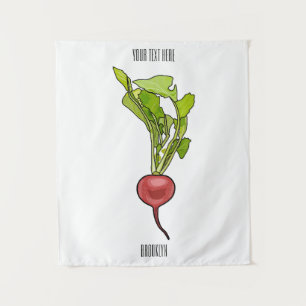 Tapiz Ilustracion personalizado de Radish