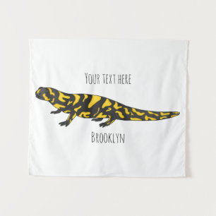 Tapiz Ilustracion personalizado de salamandra tigre