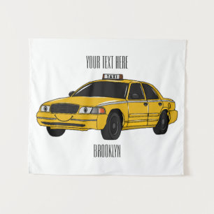 Tapiz Ilustracion personalizado de taxi