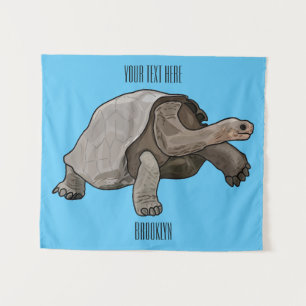 Tapiz Ilustracion personalizado de tortugas de Galápagos