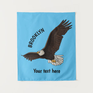 Tapiz Ilustracion personalizado del águila calva