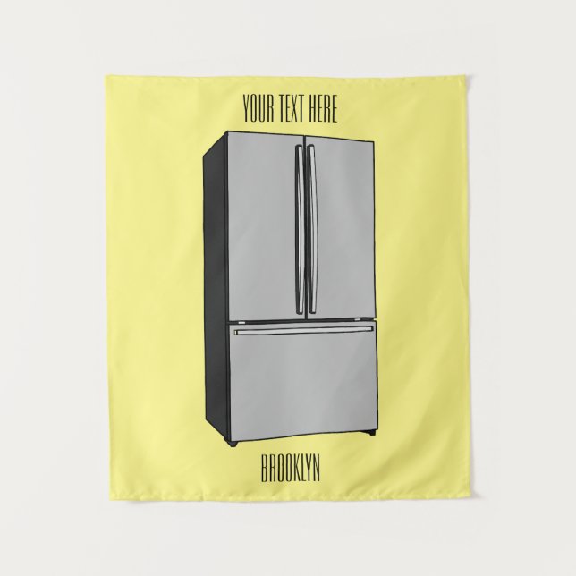 Tapiz Ilustracion personalizado frigorífico de puerta fr (Anverso)