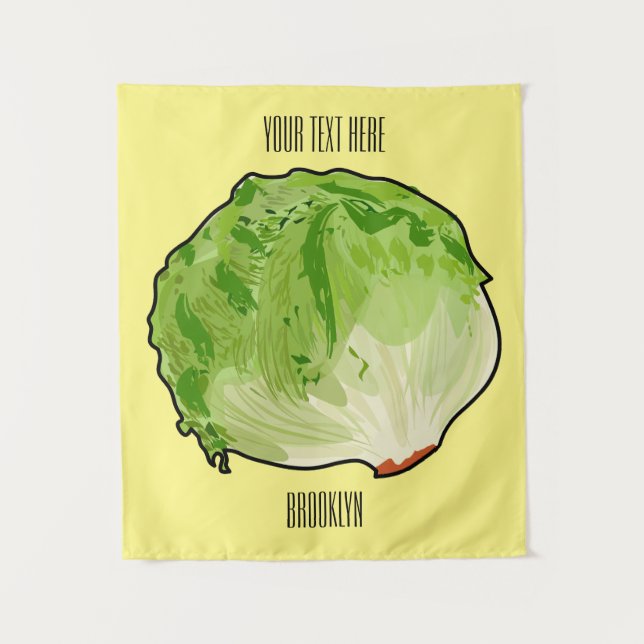 Tapiz Ilustracion personalizado Lettuce (Anverso)