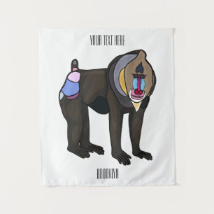 Tapiz Ilustracion personalizado Mandrill