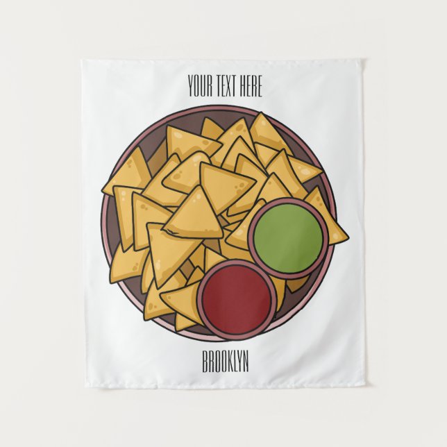 Tapiz Ilustracion personalizado Nachos (Anverso)
