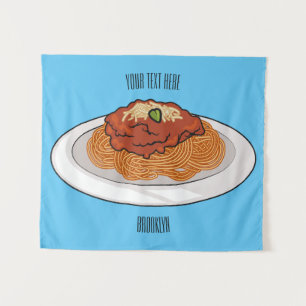 Tapiz Ilustracion personalizado Spaghetti