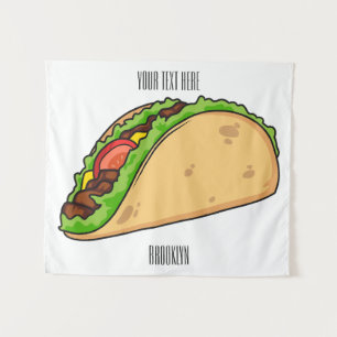 Tapiz Ilustracion personalizado Taco