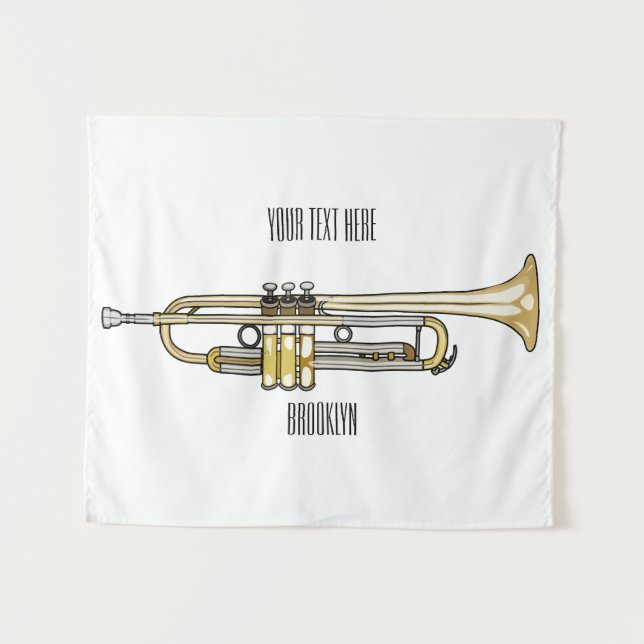 Tapiz Ilustracion personalizado Trumpet (Anverso (horizontal))