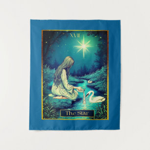 Tapiz Ilustracion Tarot Card, La Estrella