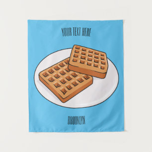 Tapiz Ilustracion Waffle personalizado
