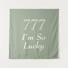 Tapiz I'm So Lucky 777 Angel Number Tapestry