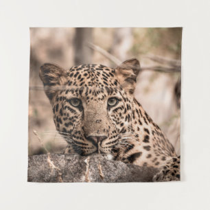 Tapiz Imagen de arte fino del retrato de leopardo o pant