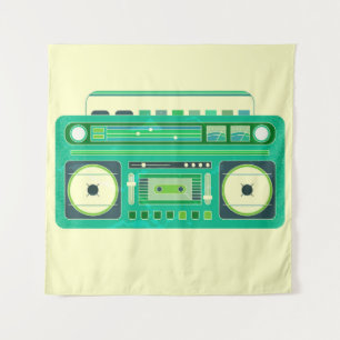 Tapiz Imagen vintage de una caja de boom clásica