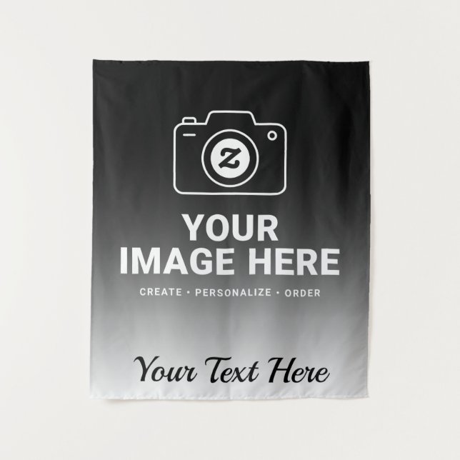 Tapiz Imagen y texto con gradiente (Anverso)