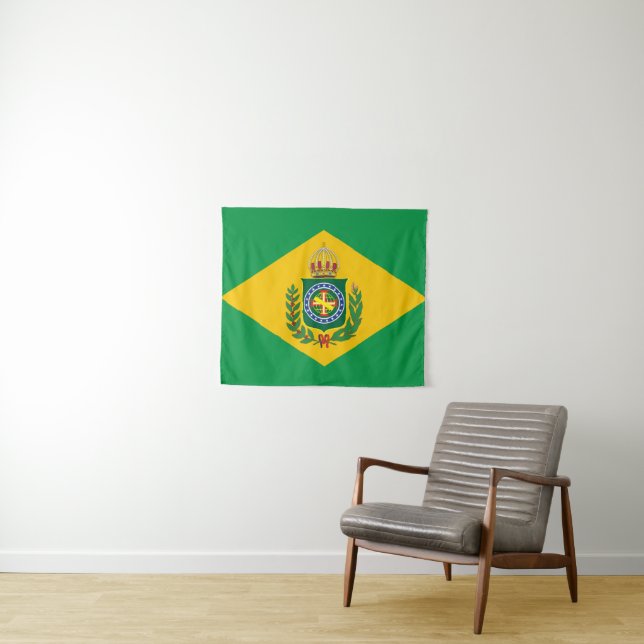Tapiz Imperio de la bandera del Brasil - Bandeira (In situ (horizontal))