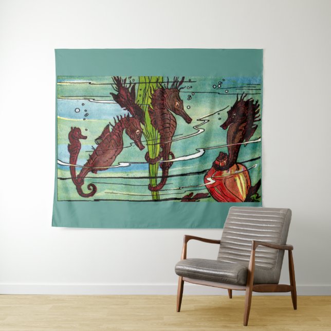 Tapiz impresión de caballitos de mar (In situ (horizontal))