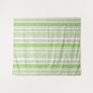 Tapiz Impresión de leopardo sobre fondo a rayas.