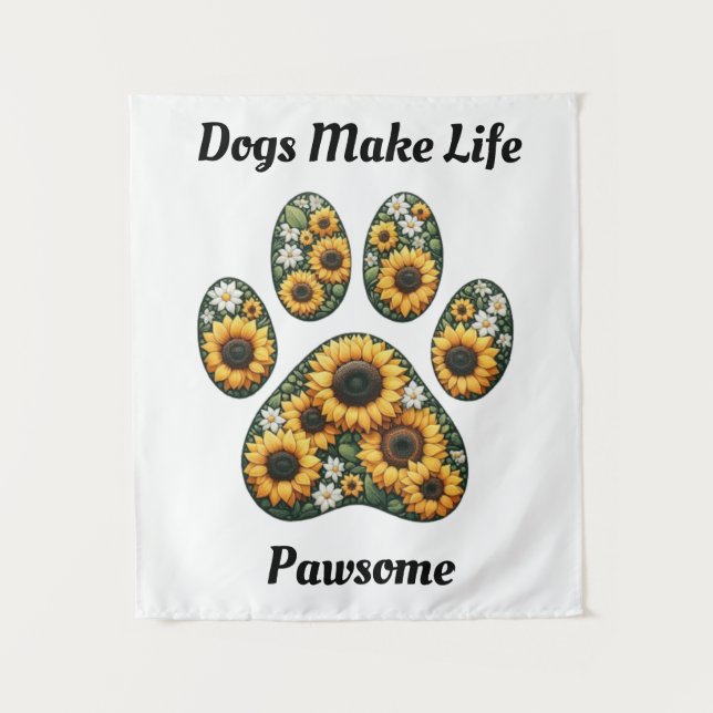 Tapiz Impresión de rutas de girasol (Anverso)