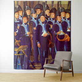 Tapiz impresión de unos 1800 músicos militares europeos
