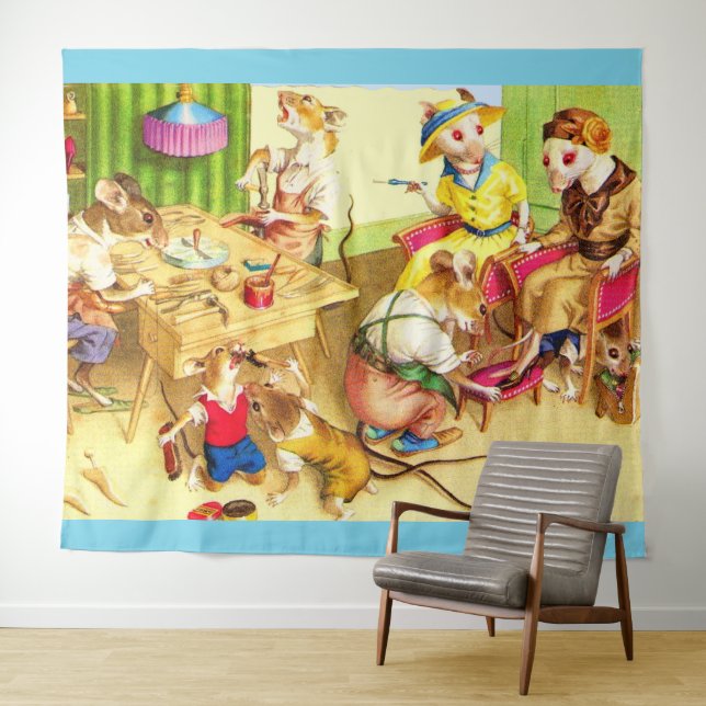 Tapiz Impresión en la tienda de zapatos y zapatillas par (In situ (horizontal))