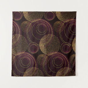 Tapiz Impresión geométrica de oro de lujo