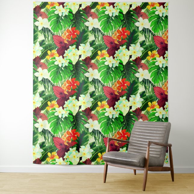 Tapiz Impresión hawaiana (In situ)