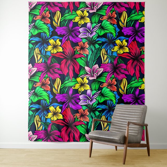 Tapiz Impresión hawaiana (In situ)