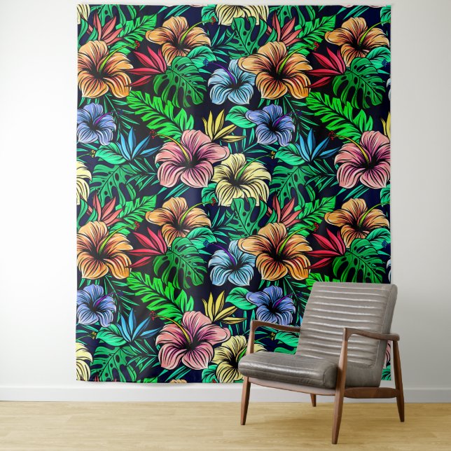 Tapiz Impresión hawaiana (In situ)