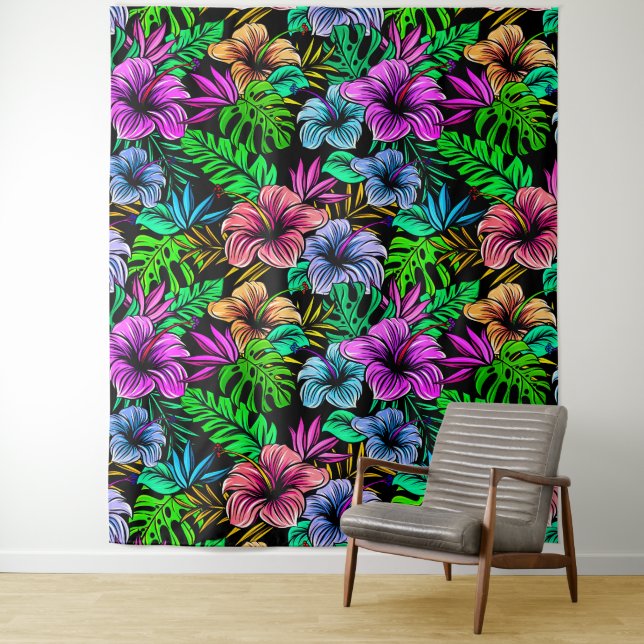 Tapiz Impresión hawaiana (In situ)