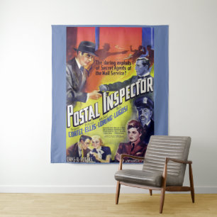 Tapiz Impresión postal del cartel de película del