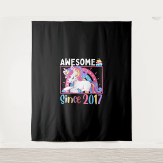 Tapiz Impresionante celebración del cumpleaños de Unicor