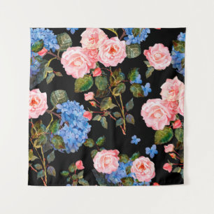 Tapiz Impresionante estampado floral al estilo victorian