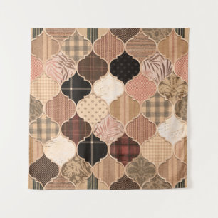 Tapiz Impresionante Fa De Patrón De Tile Marroquí Textur