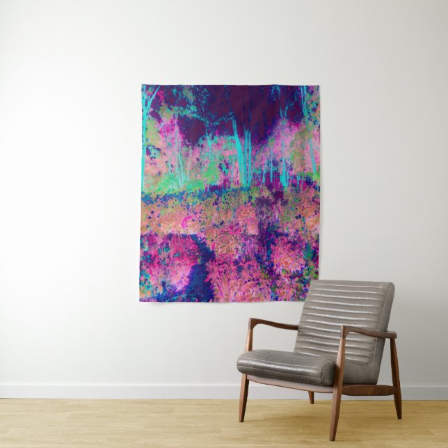 Tapiz Impresionante paisaje morado y rosa caliente (In situ)