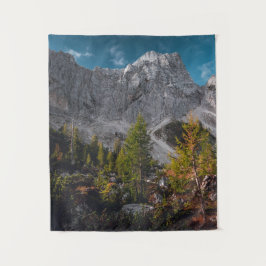 Tapiz Impresionante paisaje otoñal bajo las montañas