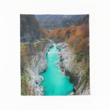 Impresionante río Soča Napolen, Eslovenia