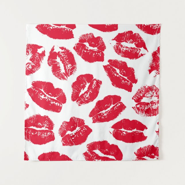 Tapiz Imprint Kiss Red Lips: Vieja sin Marea (Anverso)