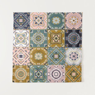 Tapiz Indio de Talavera: Patchwork, mosaico étnico.