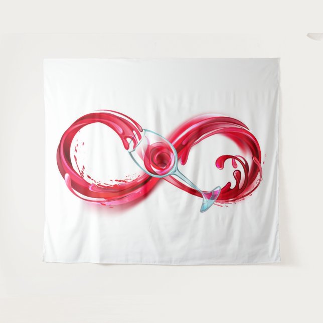 Tapiz Infinito con vino Rojo (Anverso (horizontal))