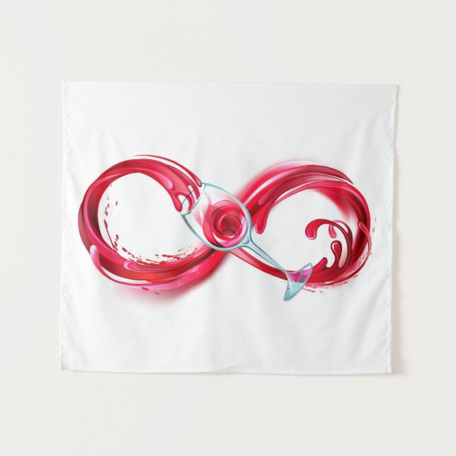 Tapiz Infinito con vino Rojo (Anverso (horizontal))