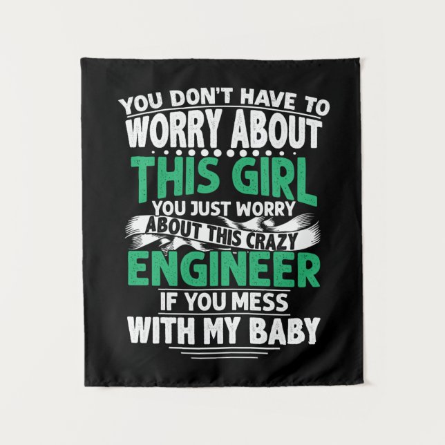 Tapiz Ingeniero Chica Ingeniero (Anverso)